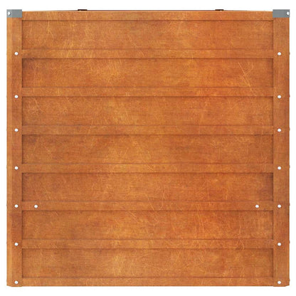 Arriate Oxidado De Acero Corten 400x80x77 Cm_4