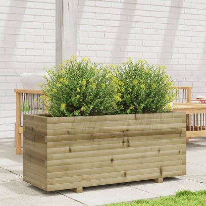 Jardinera Madera De Pino Impregnada 110x40x49,5 Cm_2