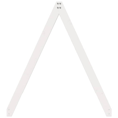 Techo De Cama Infantil Madera Maciza Blanco 199x80,5x88 Cm_4