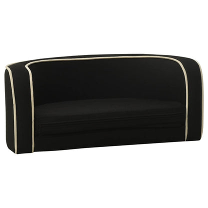 Vidaxl Sofá Plegable Para Perro Cojín Lavable De Lino Negro 76x71x30cm_3