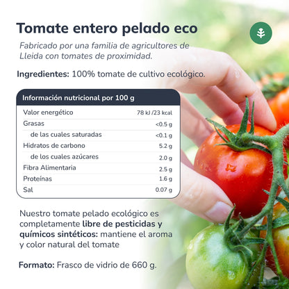 Tomate Pelado Inteiro ECO Planeta Huerto 660 g