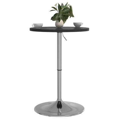 Mesa Alta De Bar Madera Ingeniería Y Acero Negra 50x50x90 Cm_2