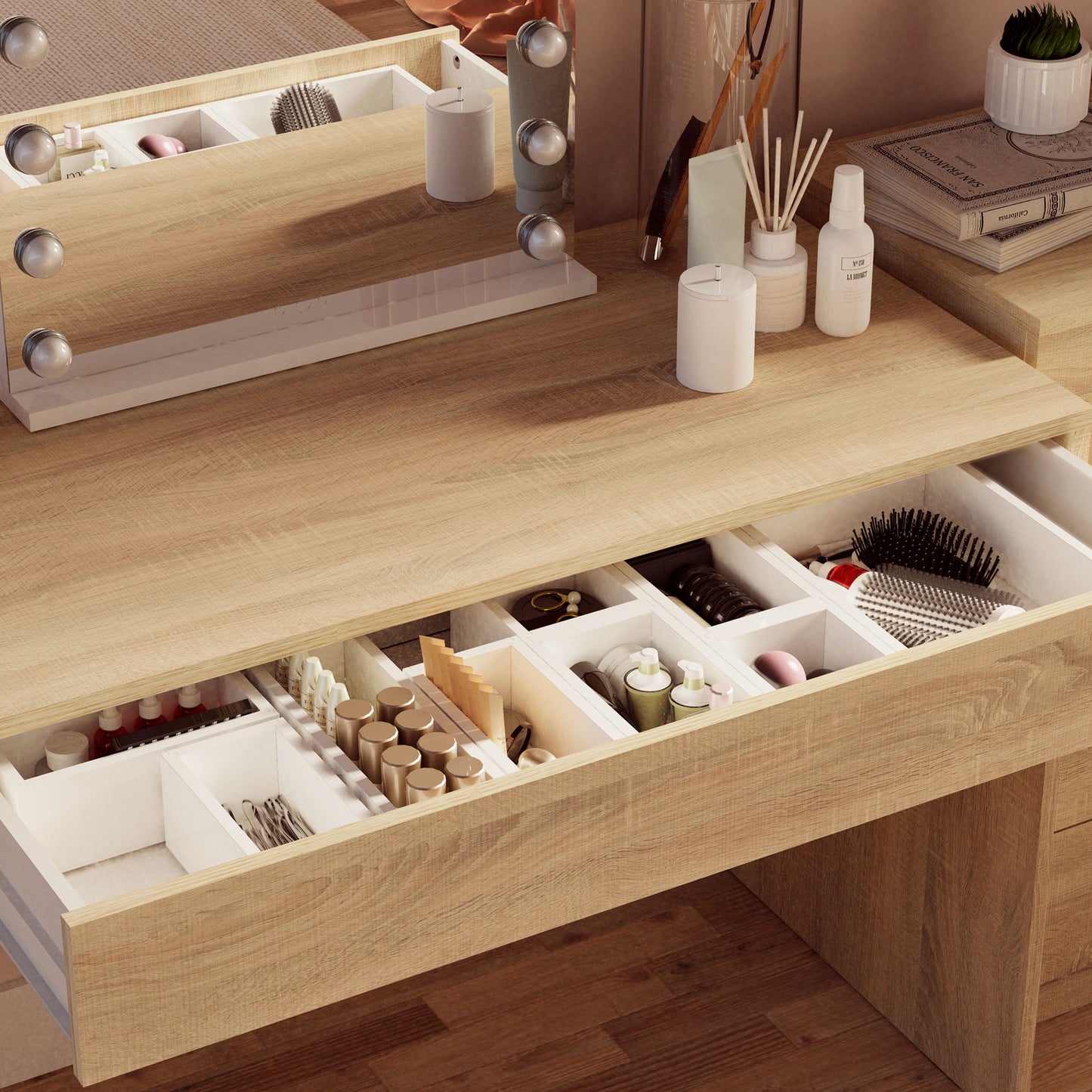 Escritorio, Mesa De Ordenador 75x100x50cm, 1 Cajón, Oficina, Habitación Juvenil, Desk, Tocador, Briebe, Class, Madera_4