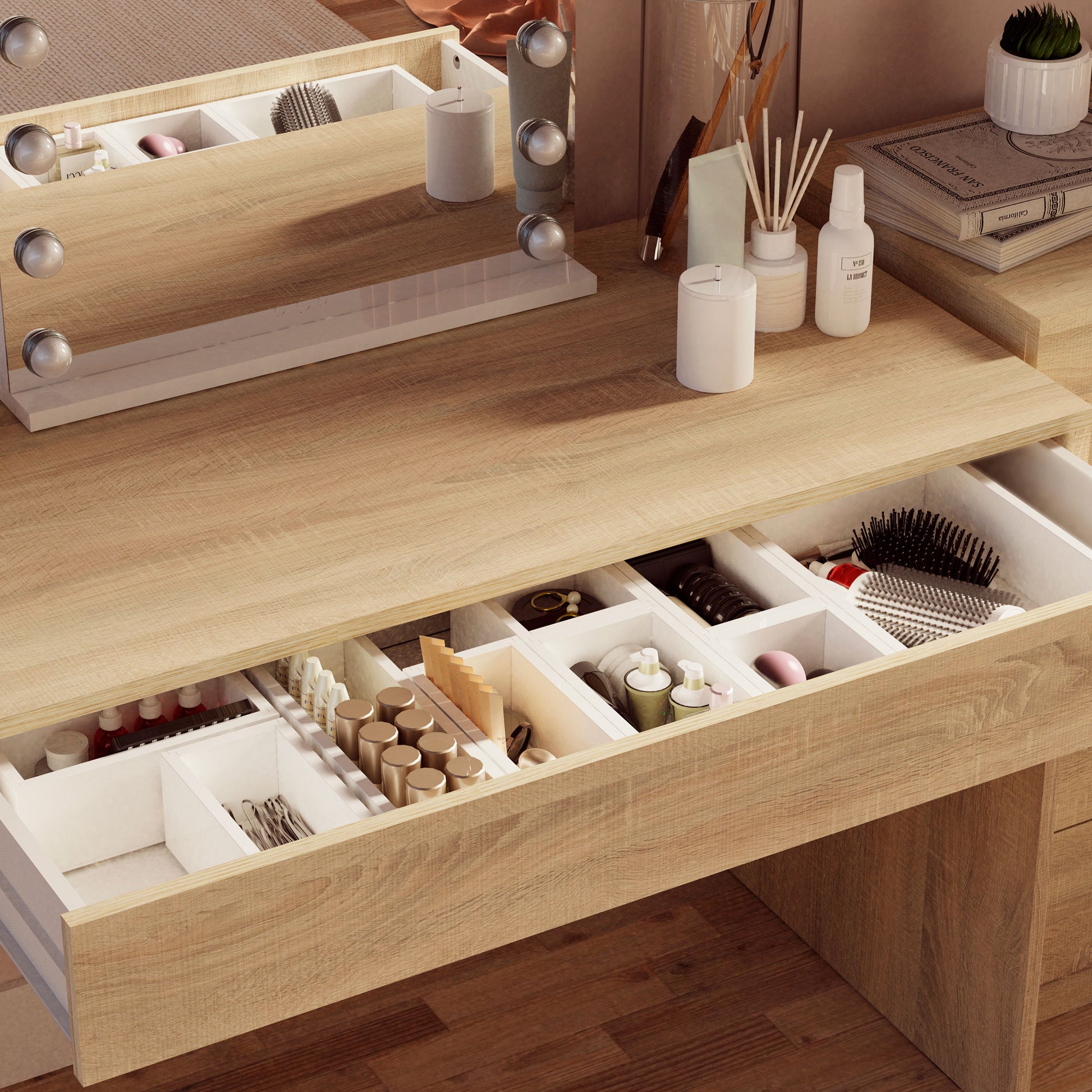 Escritorio, Mesa De Ordenador 75x100x50cm, 1 Cajón, Oficina, Habitación Juvenil, Desk, Tocador, Briebe, Class, Madera_4