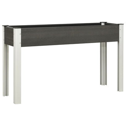 Arriate De Jardín Wpc Gris 120x40x75 Cm_1