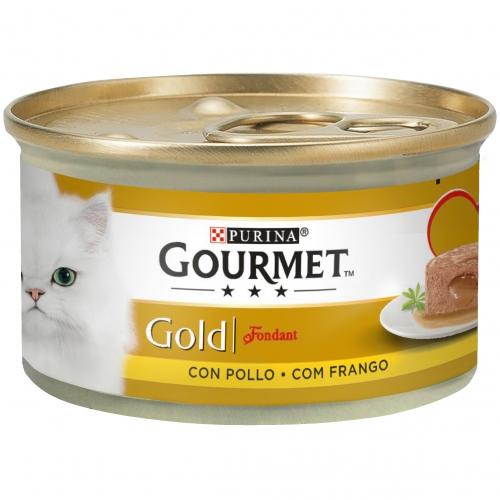 Embalagem de 24 x Comida Húmida para Frango GOURMET GOLD Fondant 85g