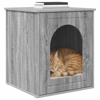 Casa Para Gatos Gris Sonoma 53 X 52 X 62 Cm_2