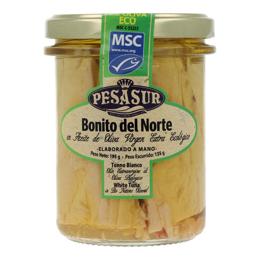 Bonito do norte em frasco de vidro Pesasur, 195 g