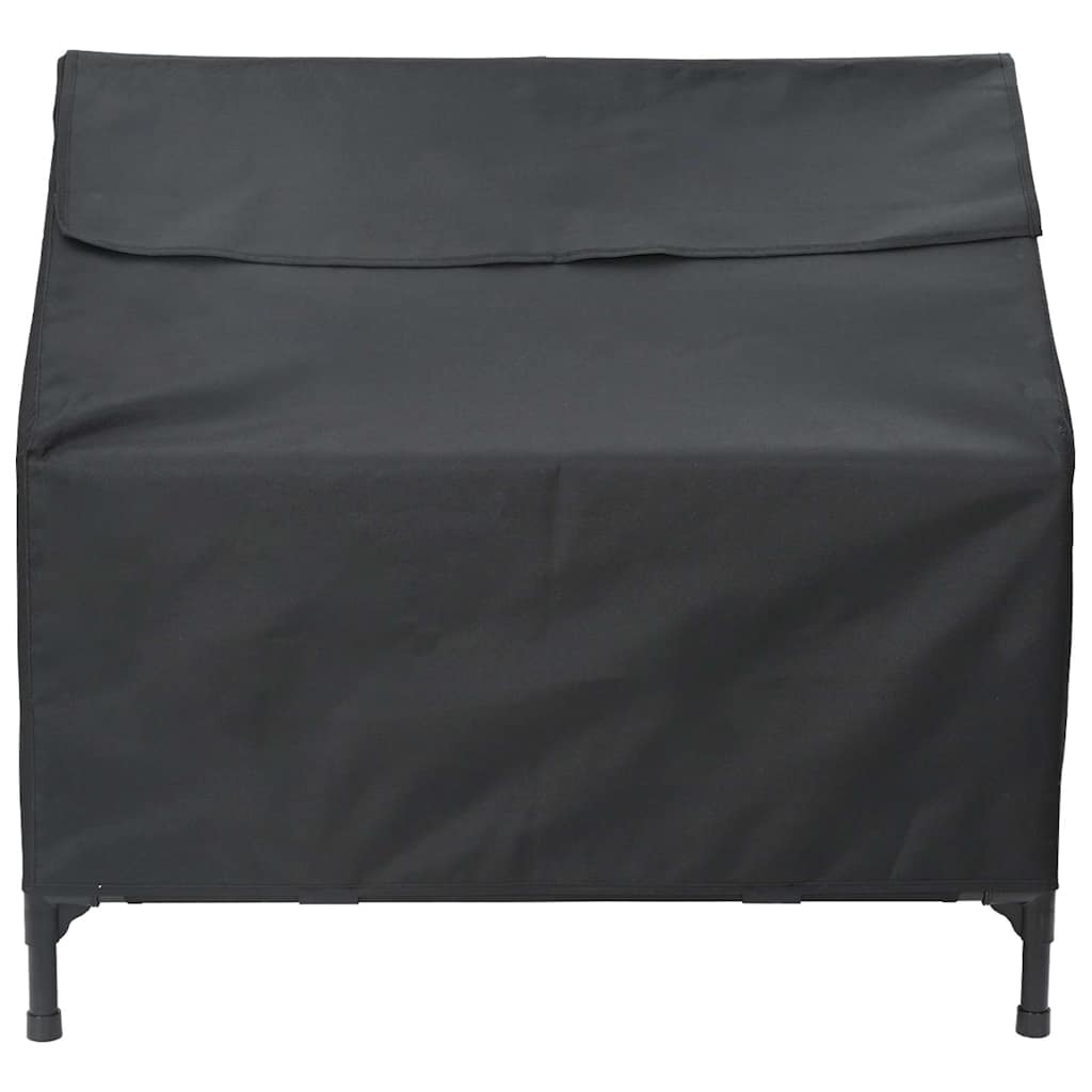 Casa Para Mascotas Manual Negro 110 X 75 X 90 Cm Acero_4