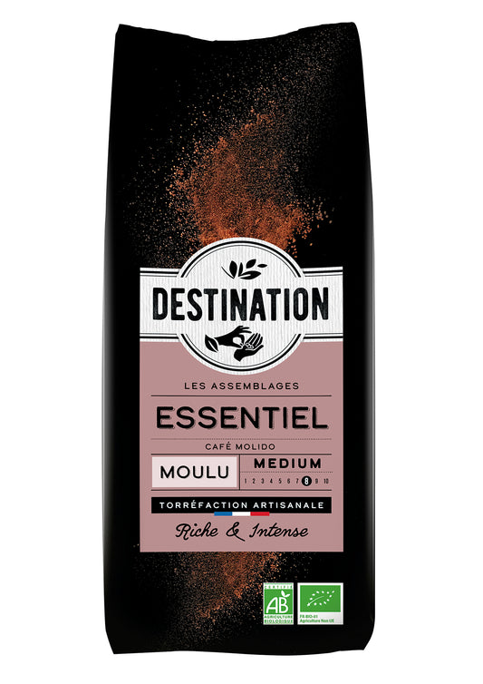 Café Essentiel Arábica y Robusta Molido Bio Destination 250 g
