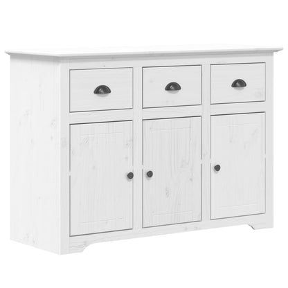 Aparador Bodo Madera Maciza De Pino Blanco 115,5x44x80 Cm / Vetonek_2