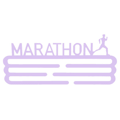 Medallero Maratón Lila Well Home Para 15 Medallas - Regalo Encantador Para Runners_0