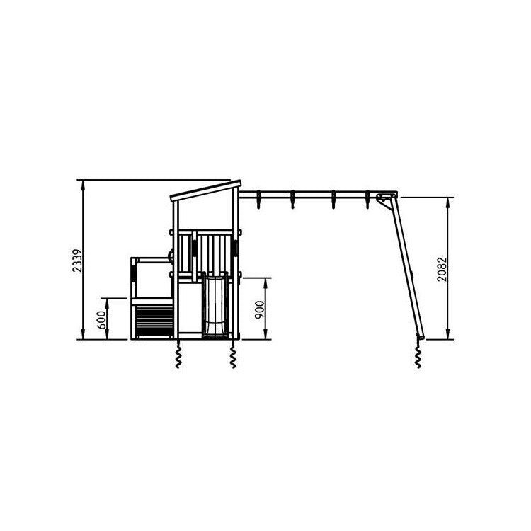 Parque Infantil Masgames Cascade M Con Columpio Doble._5