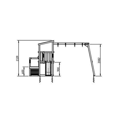 Parque Infantil Masgames Cascade M Con Columpio Doble._5