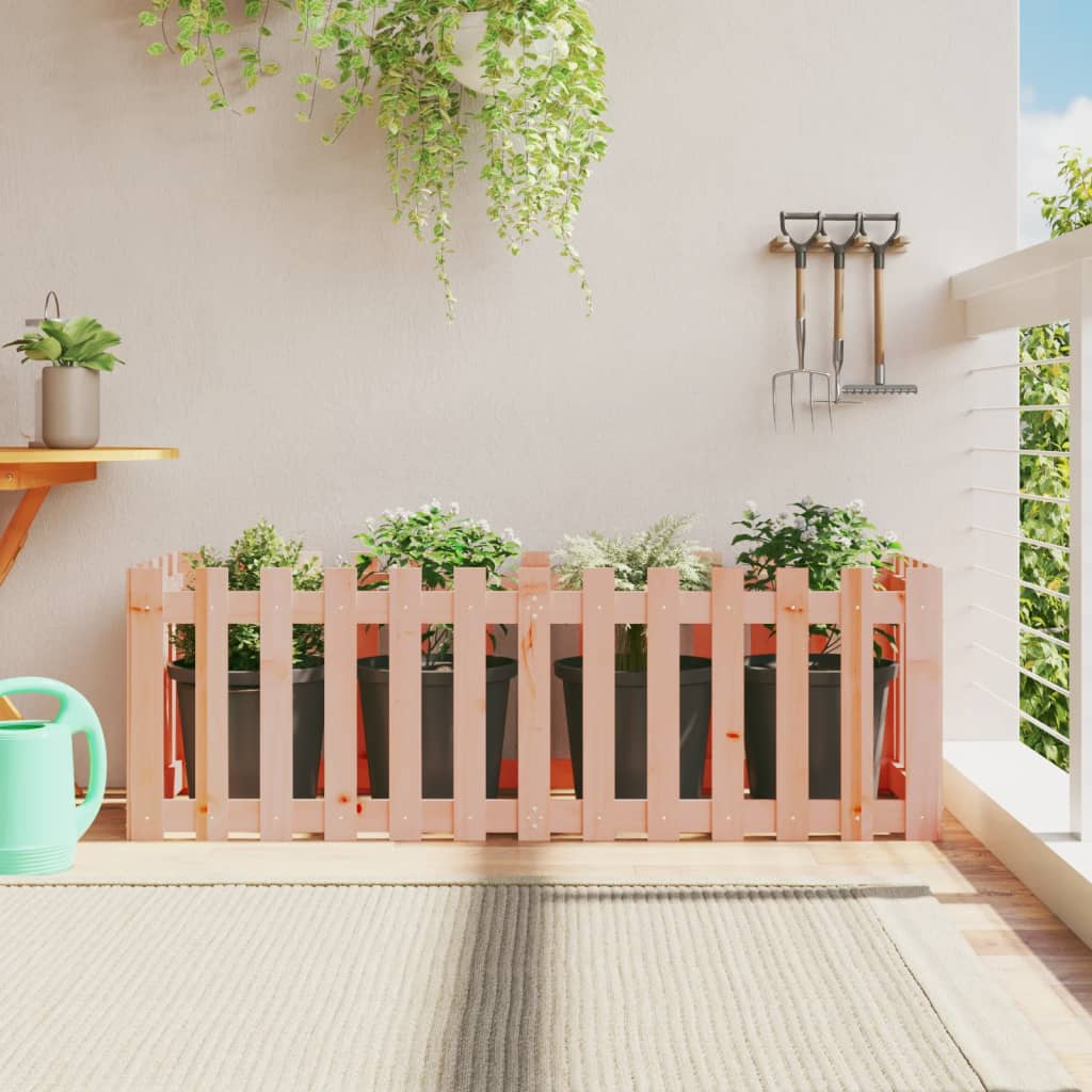 Arriate Elevado Jardín Valla Madera Maciza Douglas 150x50x50 Cm_1
