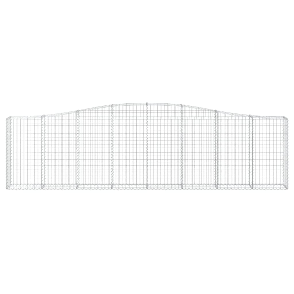 Cestas De Gaviones 3 Uds Forma De Arco Hierro 400x30x100/120 Cm_3