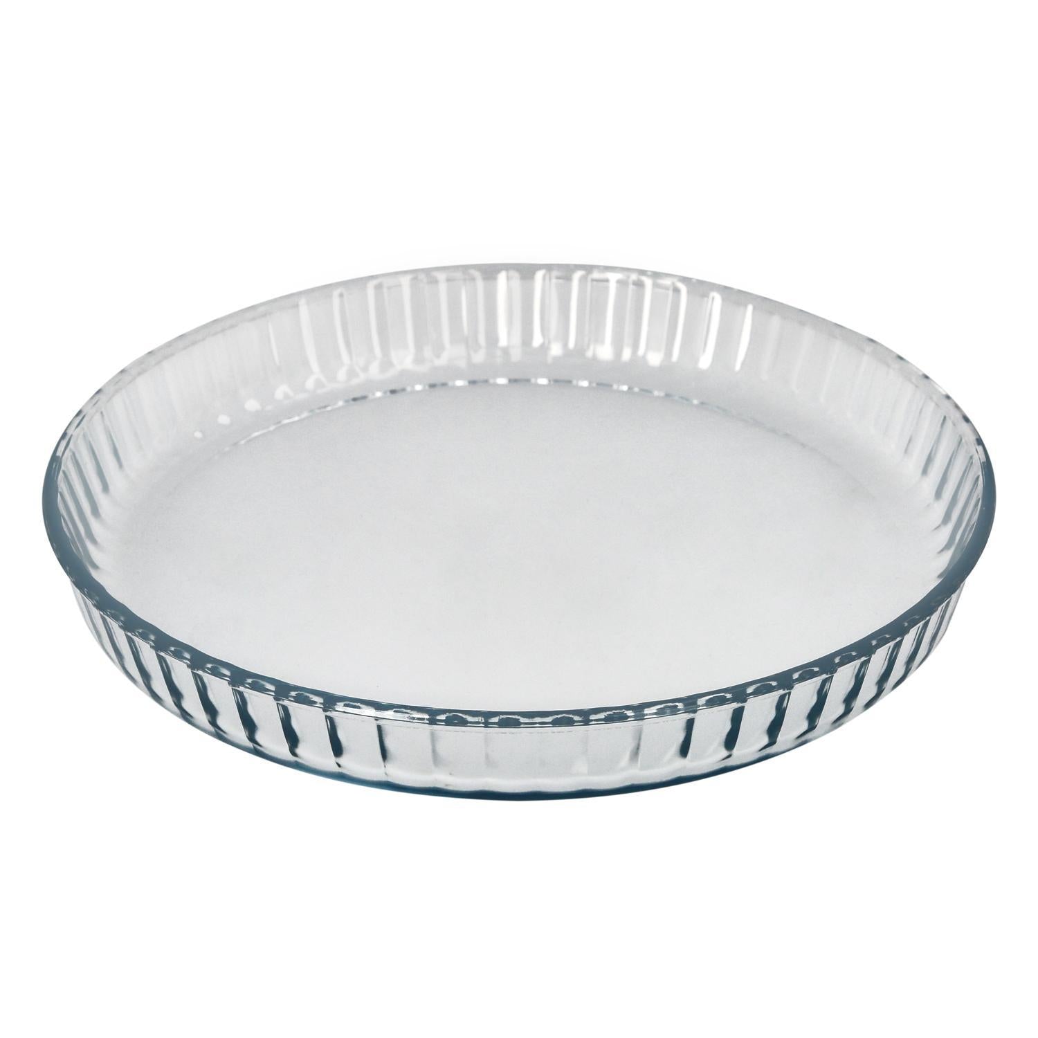 Molde Rizado Horno Cristal Borosilicato Ø 28 Cm. Ideal Postres, Cocina, Resposteria, Tartas, Quiche, Libre Bpa_0