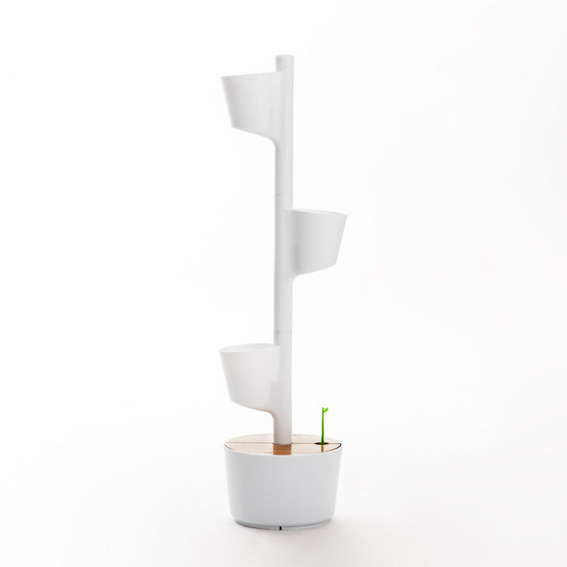 Macetero Vertical Citysens Con Riego Manual De 3 Macetas – Blanco, Polipropileno 100% Reciclado_5