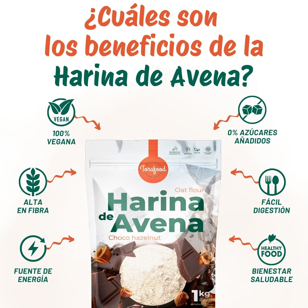 Harina De Avena Choco Avellana Torafood 1kg