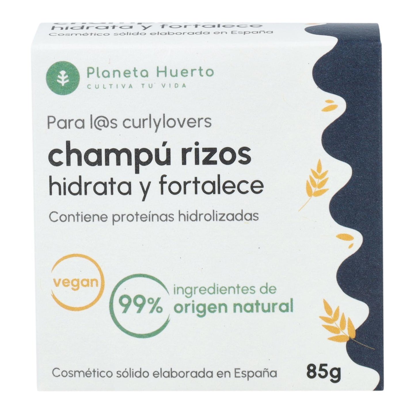 Champô Sólido Curly Method com Proteína Hidrolisada Planeta Huerto 85 gr