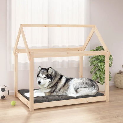 Vidaxl Cama Para Perros Madera Maciza De Pino 111x80x100 Cm_1