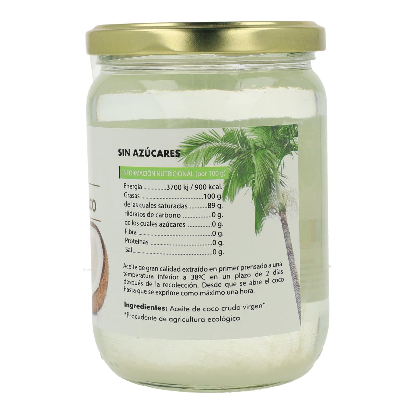 Óleo de coco biológico da Salud Viva