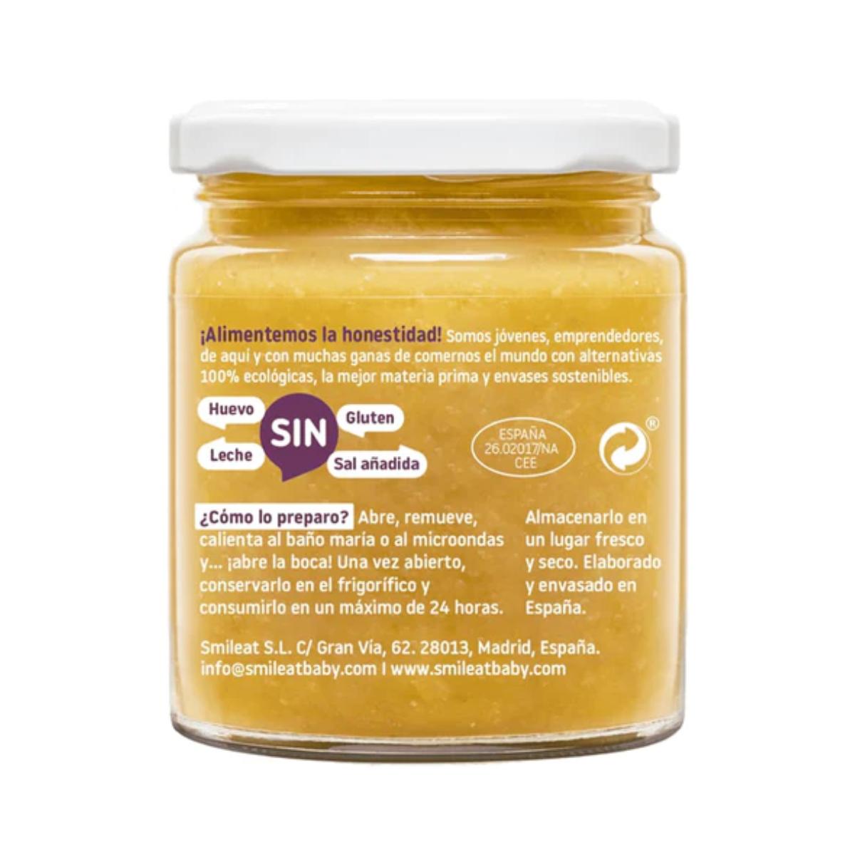 Embalagem de 12 frascos de feijão biológico Smileat, 230 g