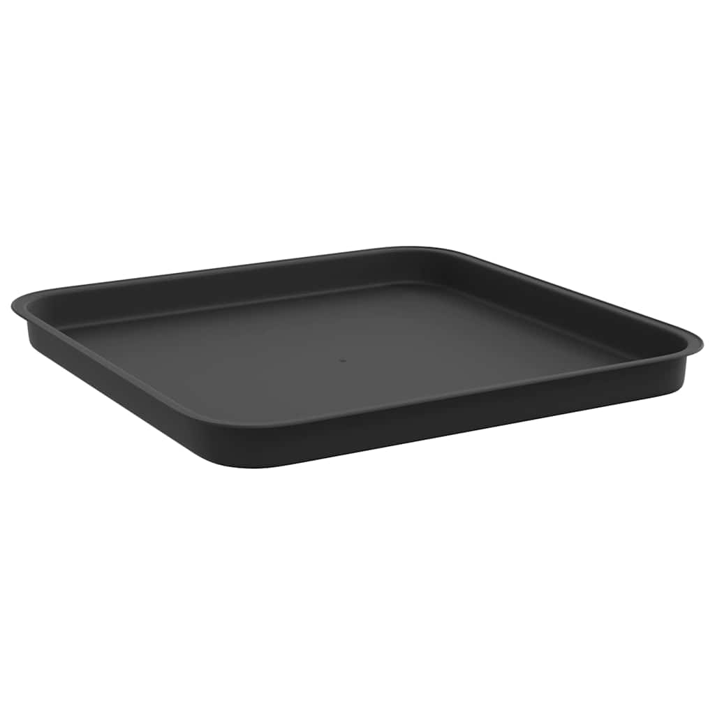 Bandeja Cuadrada Para Flores 24 Uds. Negro 32 X 32 X 2,5 Cm_4