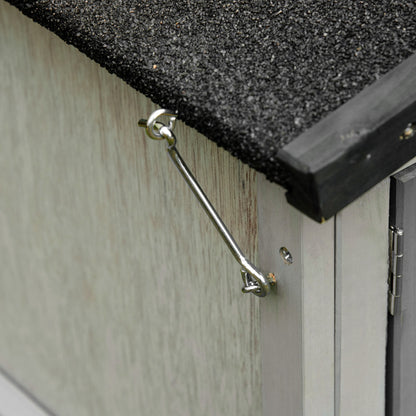 Pawhut Conejera De Exterior Madera Con Múltiples Entradas Techo Abrible_3