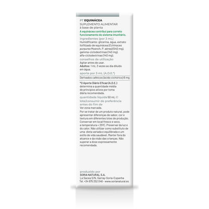 Embalagem 3x Soria Natural Extrato de Equinácea, 50 ml