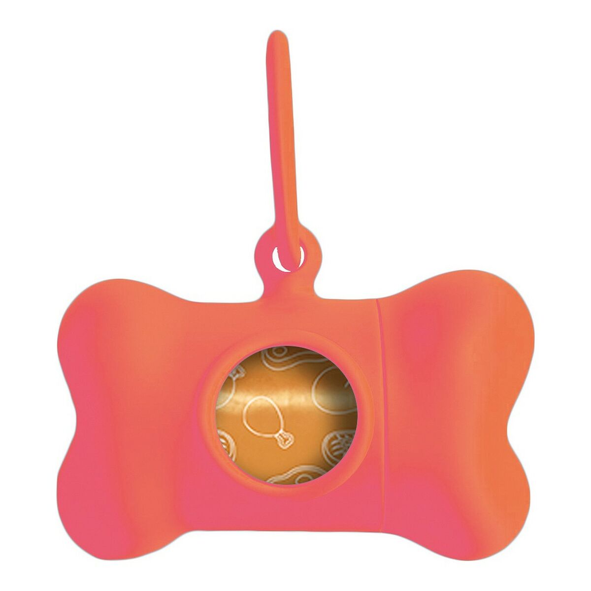 Dispensador De Bolsas Para Excrementos United Pets Rosa Neón_0