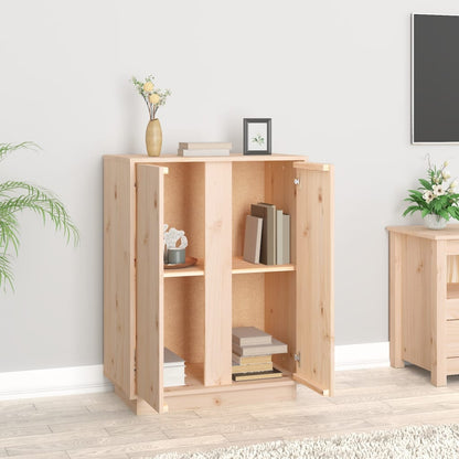 Aparador De Madera Maciza De Pino 60x35x80 Cm / Vetonek_2