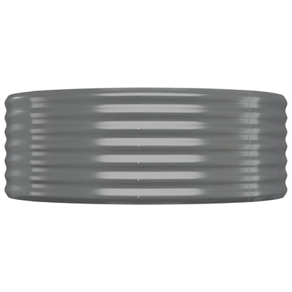 Jardinera Arriate Acero Galvanizado Gris 396x100x36 Cm_3