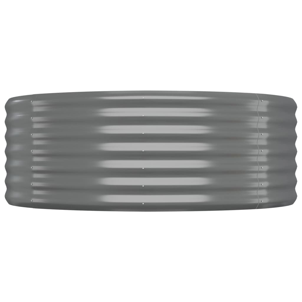 Jardinera Arriate Acero Galvanizado Gris 322x100x36 Cm_3