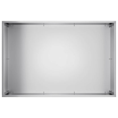 Macetero De Jardín Plateado 60 X 40 X 40 Cm Acero Galvanizado_3