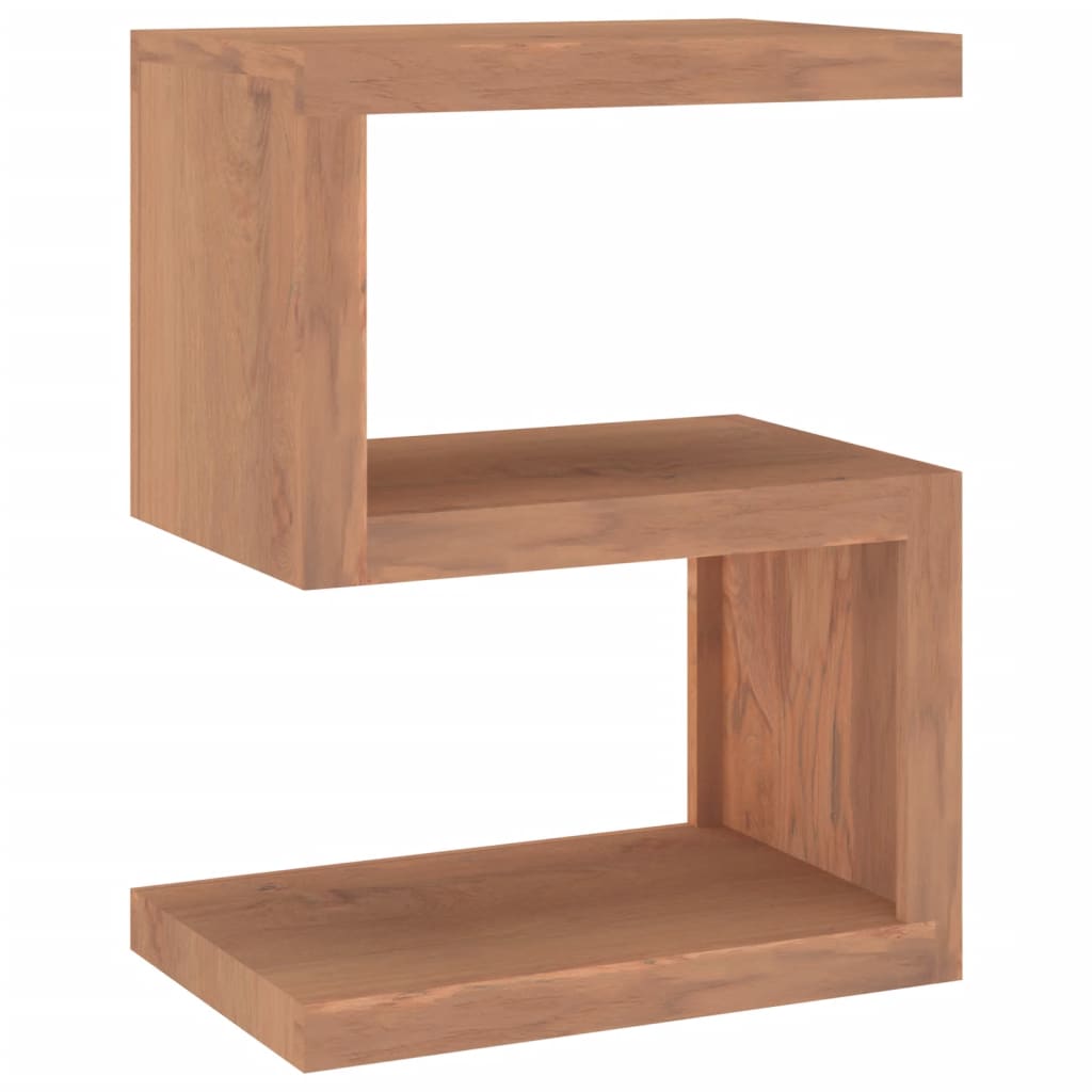 Mesa Auxiliar De Madera Maciza De Teca 45x30x60 Cm_0
