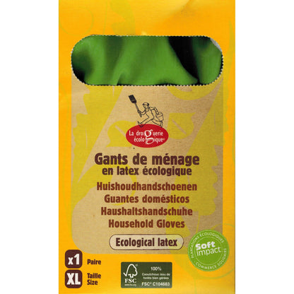 Luvas de látex FSC La Droguerie Écologique tamanho M