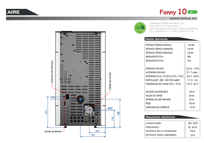 Bricosol Estufa De Pellets Modelo Fanny 10 Negro De Ferlux_3