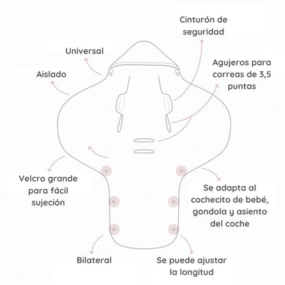 Saco Para Grupo 0 Unviersal Invierno Royal Baby Sand_3