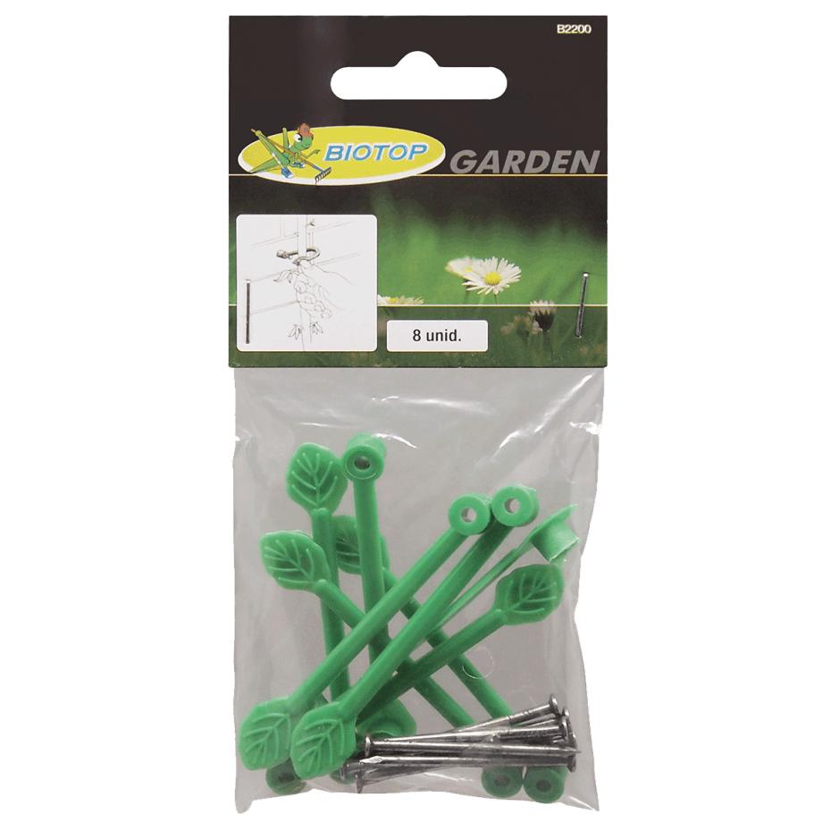 Grampo de escalada Biotop com prego, 8 unidades