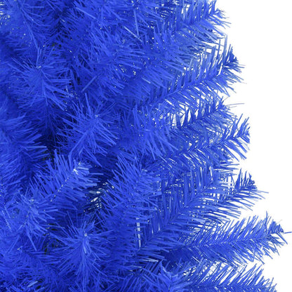 Vidaxl Árbol De Navidad Artificial Con Soporte Pvc Azul 180 Cm_4