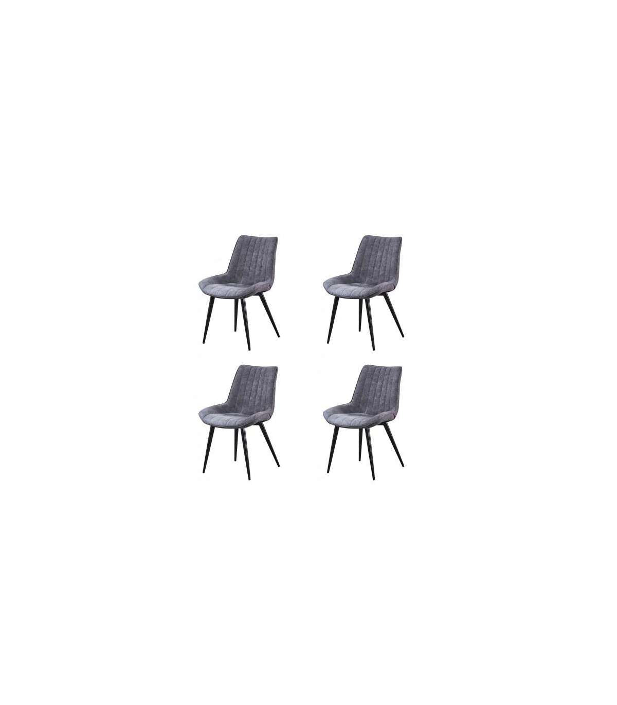 Pack De 4 Sillas Md-orce Tapizadas En Textil Gris, 84cm(alto) 55cm(ancho) 63cm(largo)_0