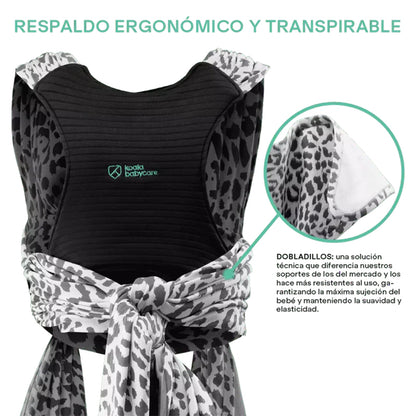 Fular Portabebés Koala Cuddle Band 2 Estampado Leo Gris_2