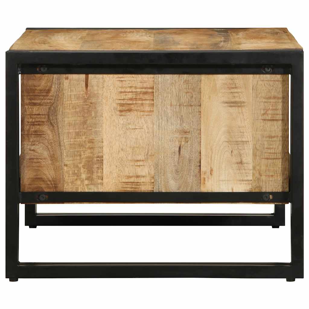 Mesa De Centro 70x50x38 Cm Madera Maciza De Mango_3