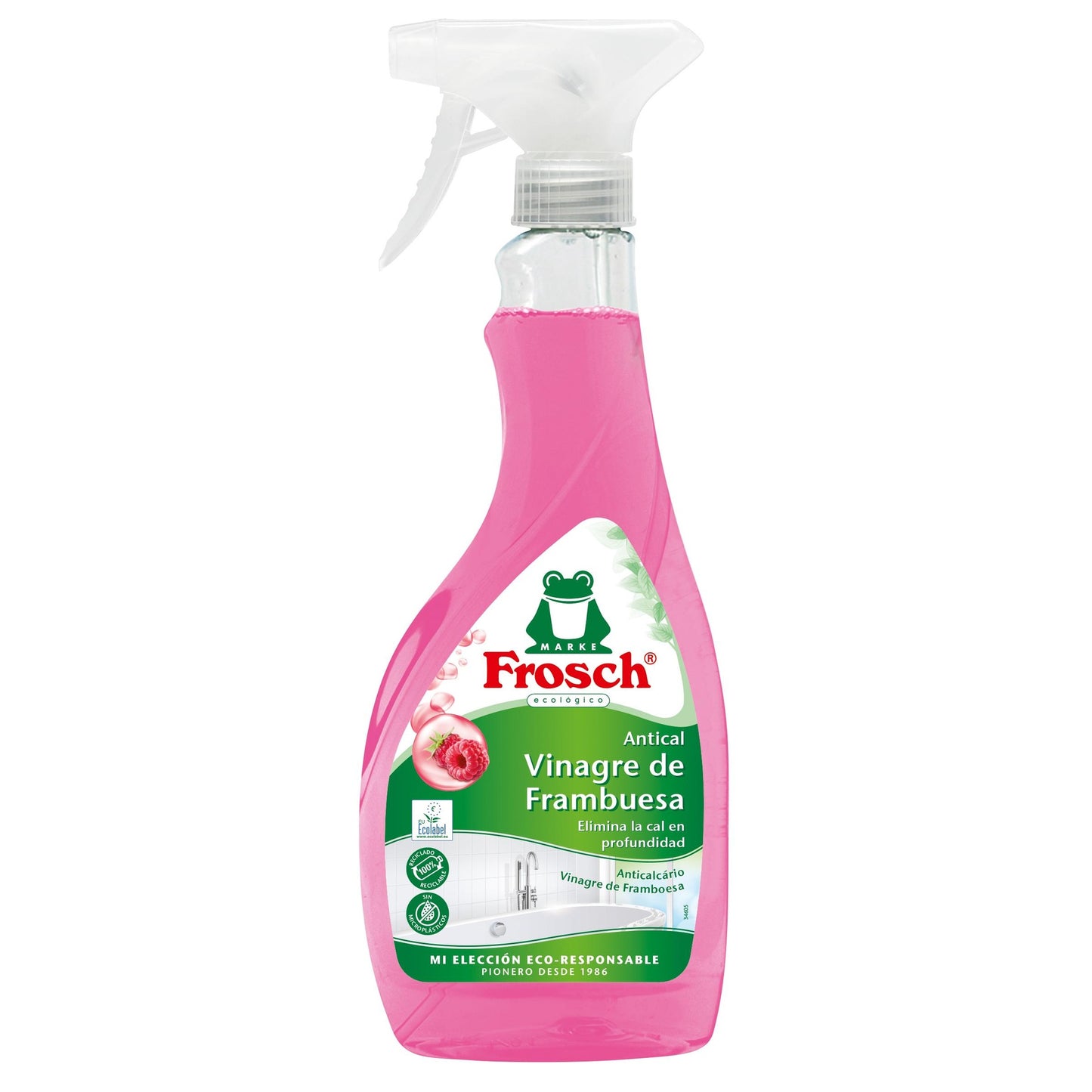 Spray anticalcário de framboesa Frosch 500 ml