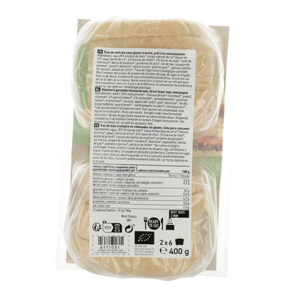 Schnitzer Bio Pão Branco Fatiado 400 g