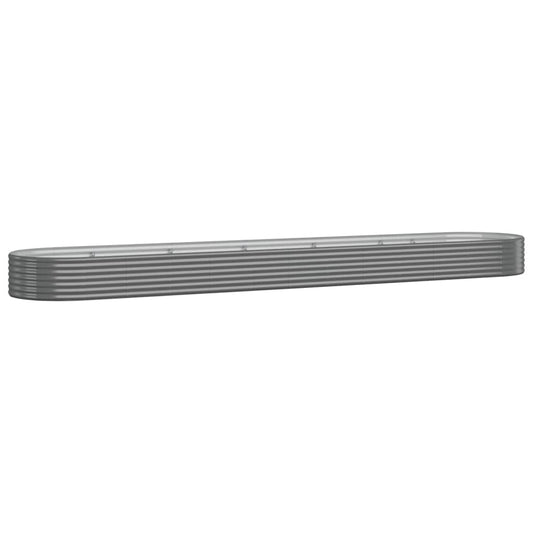 Jardinera Arriate Acero Galvanizado Gris 507x100x36 Cm_0