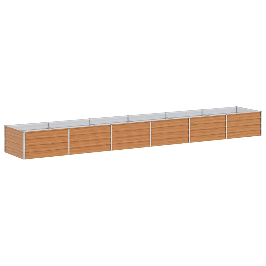 Arriate Elevado Marrón Claro 480 X 80 X 45 Cm Acero Galvanizado_0