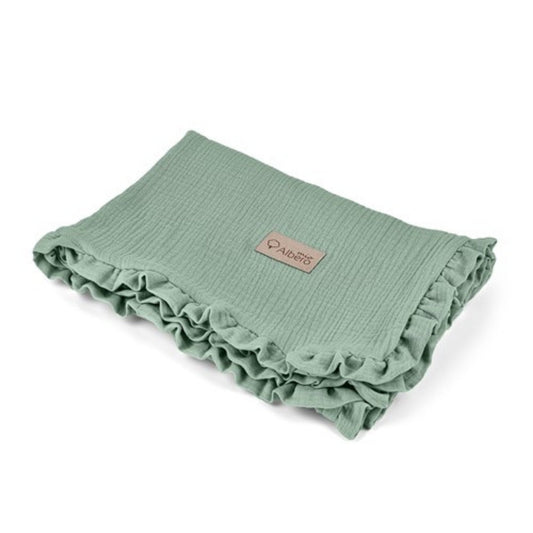 Manta De Bebé Doble Muselina Cotton Color Salvia_0