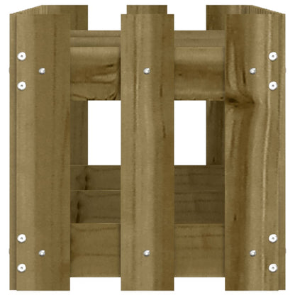 Arriate Elevado Jardín Valla Madera Impregnada Pino 150x30x30cm_5